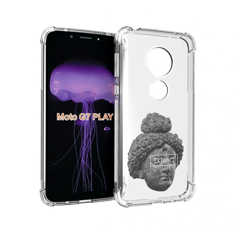 

Чехол MyPads каменное лицо девушки для Motorola Moto G7 Play, Прозрачный, Tocco