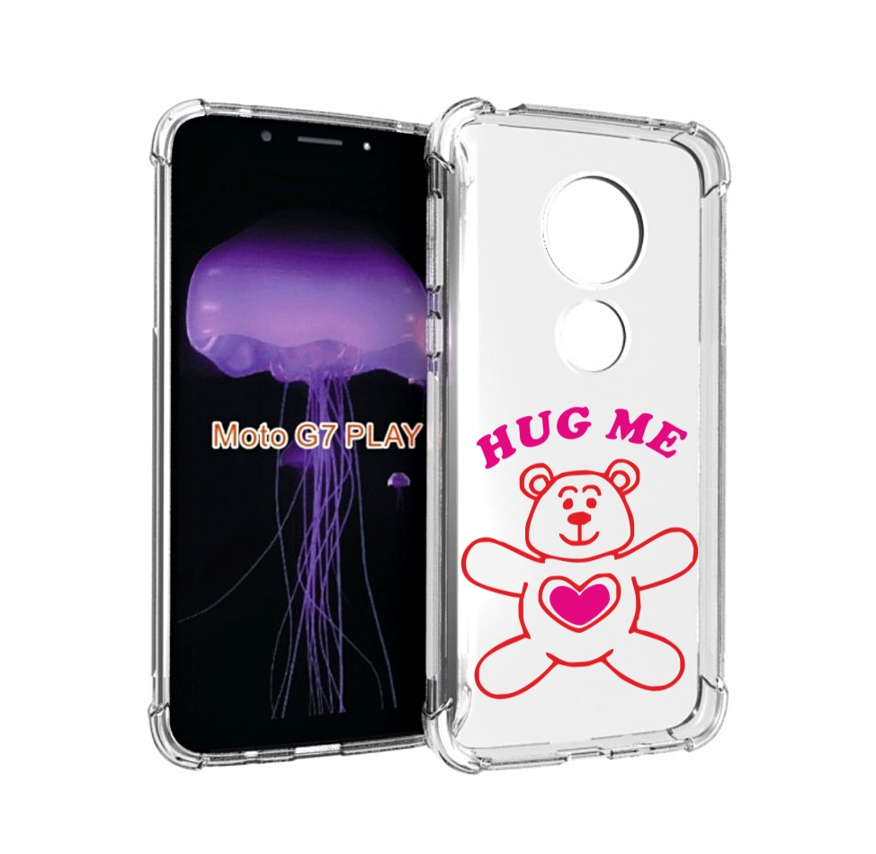 

Чехол MyPads 14 февраля обними меня для Motorola Moto G7 Play, Прозрачный, Tocco