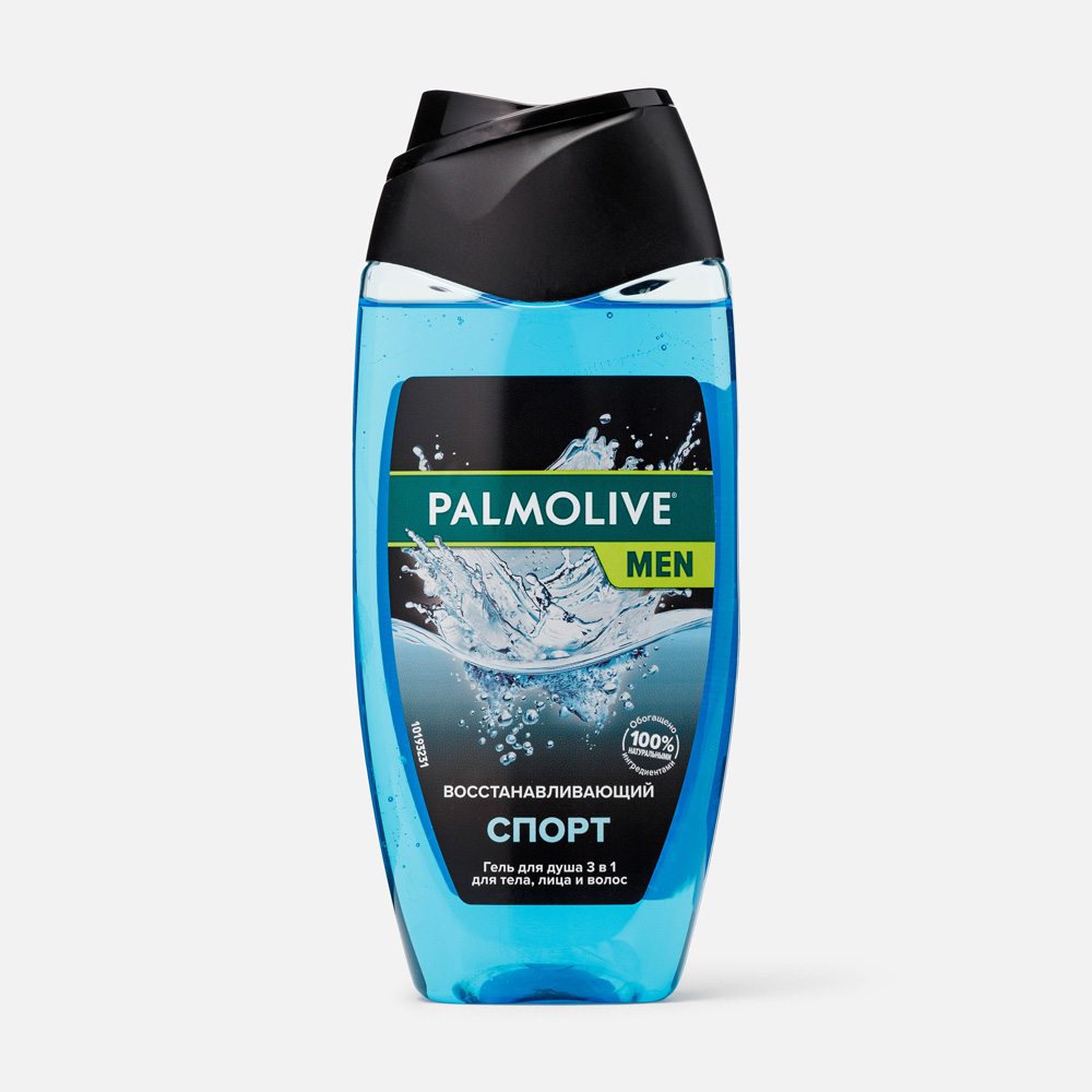 

Гель для душа и шампунь Palmolive Спорт 3 в 1 мужской 250 мл, Men 250мл