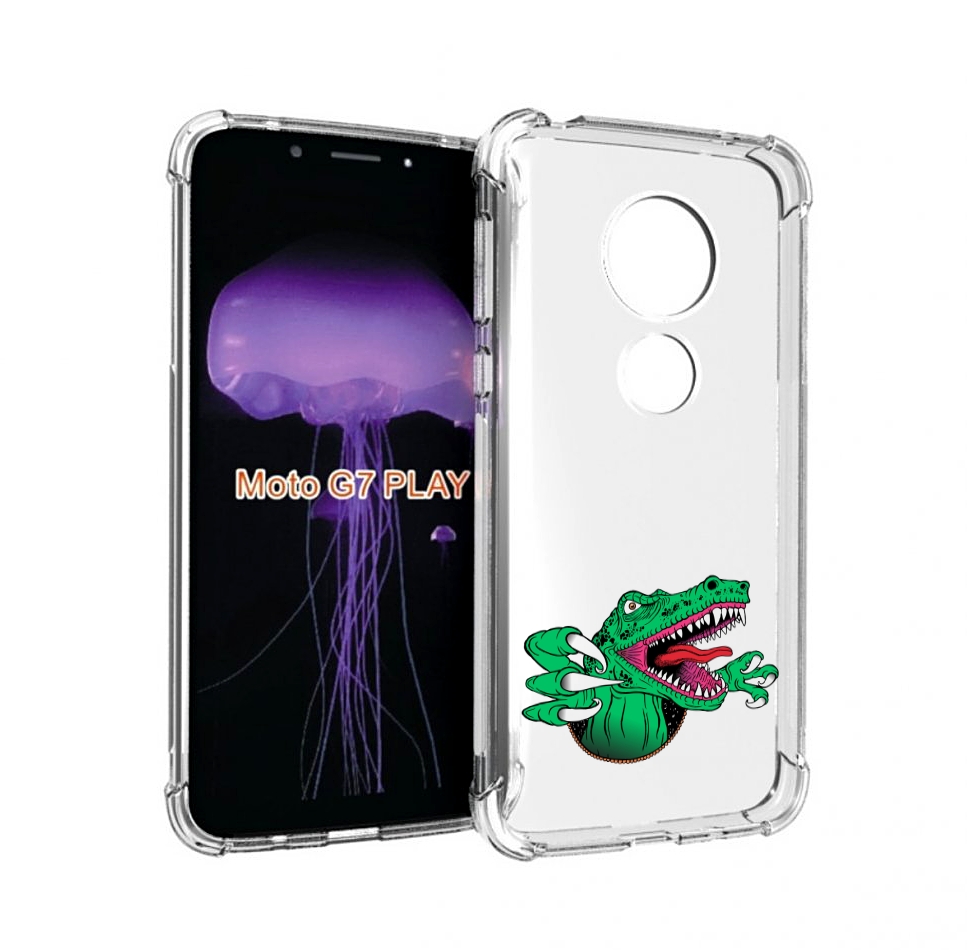 

Чехол MyPads крокодил для Motorola Moto G7 Play, Прозрачный, Tocco