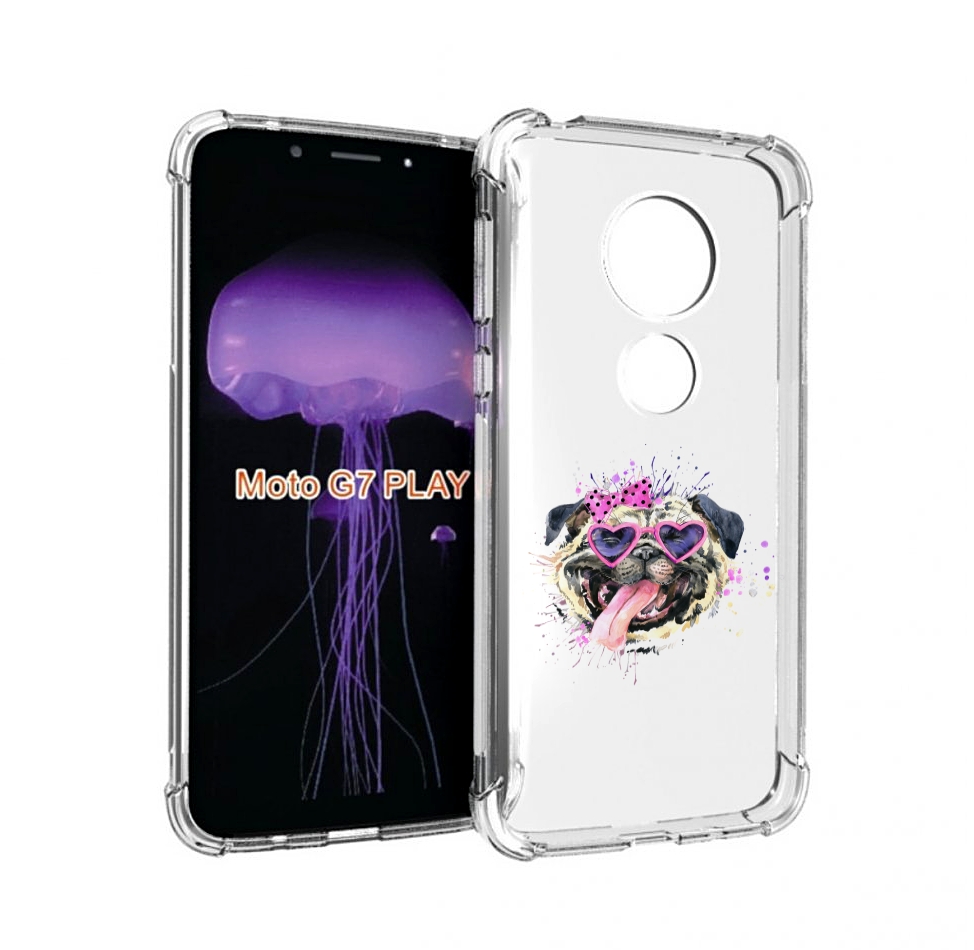 

Чехол MyPads Веселая собака для Motorola Moto G7 Play, Прозрачный, Tocco