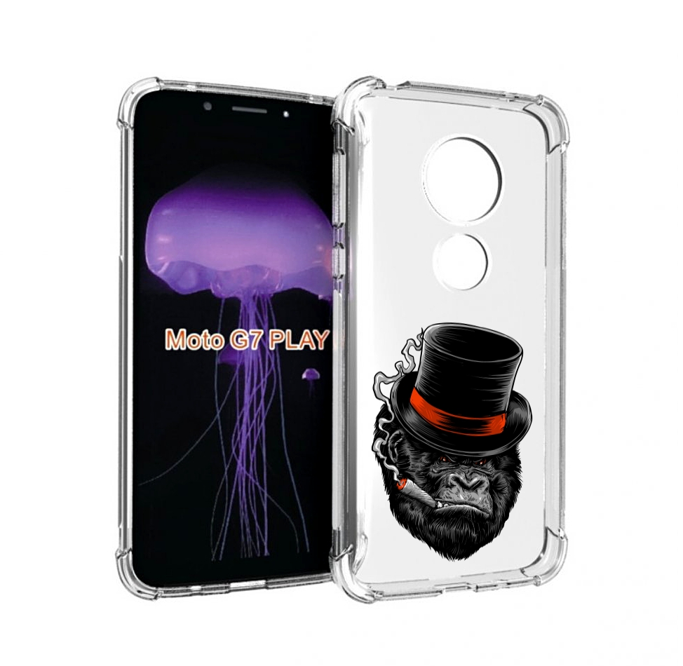 

Чехол MyPads дизайнерская горилла для Motorola Moto G7 Play, Прозрачный, Tocco
