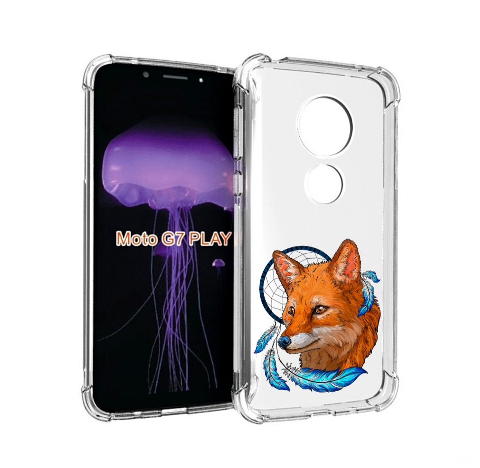 

Чехол MyPads лиса и ловец снов для Motorola Moto G7 Play, Прозрачный, Tocco