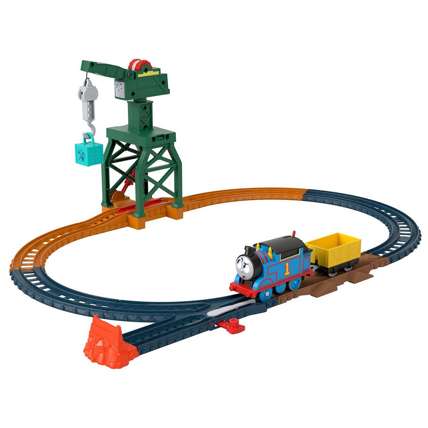 Игровой набор Thomas & Friends Моторизированная трасса Кран Крэнки, HGY78/HGY79