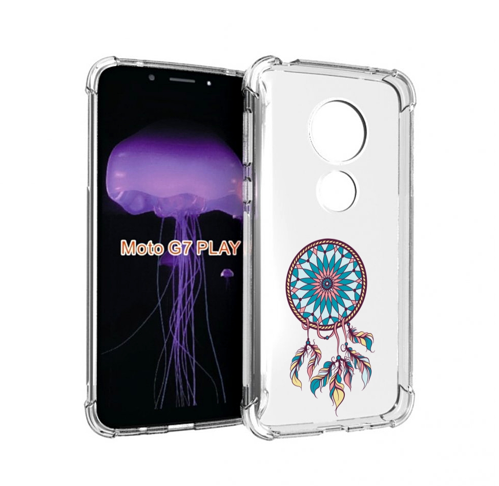 

Чехол MyPads ловец снов синий для Motorola Moto G7 Play, Прозрачный, Tocco