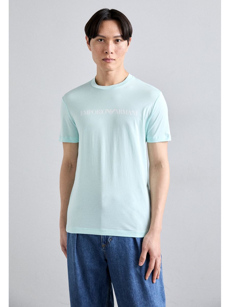 

Футболка мужская Emporio Armani EA822O049 синяя 2XL, Синий, EA822O049