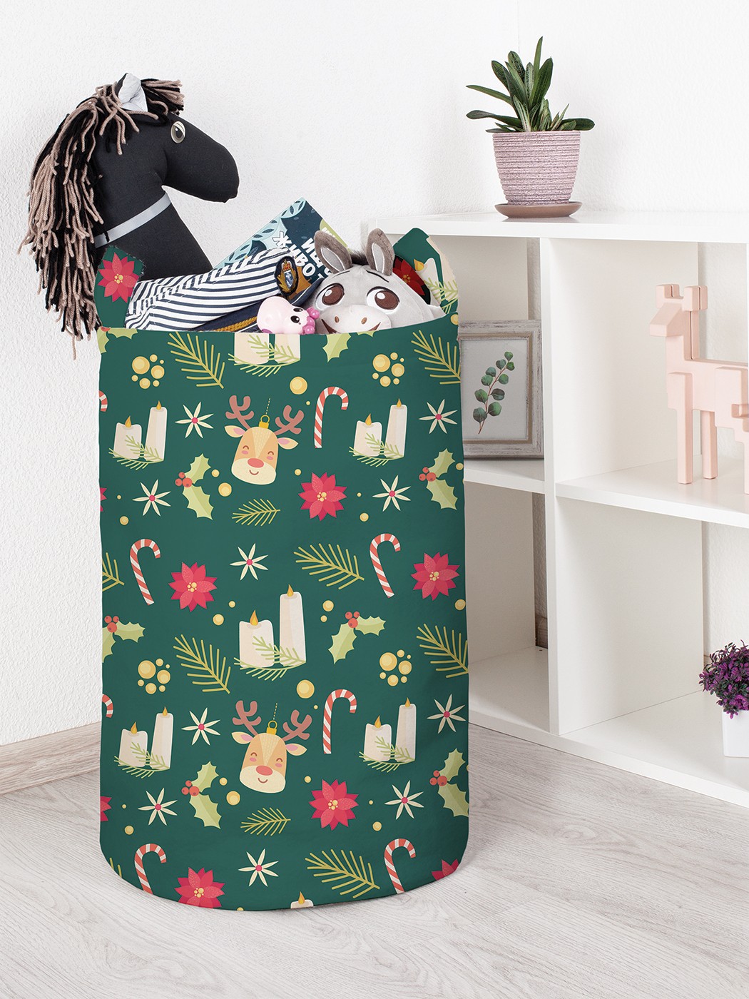 

Корзина для игрушек JoyArty 40x60 см toba_380847_L, Зеленый