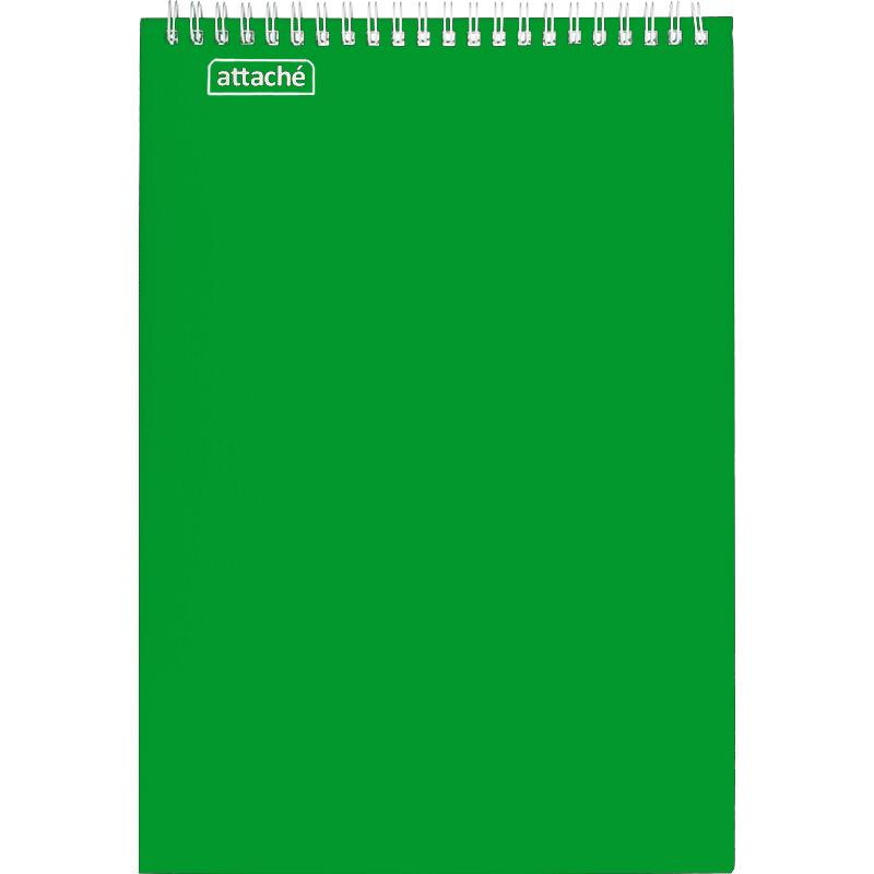 

Блокнот на спирали А4 60л. ATTACHE,т.-зеленый, блок 60г, обложка 215г, (2шт.)