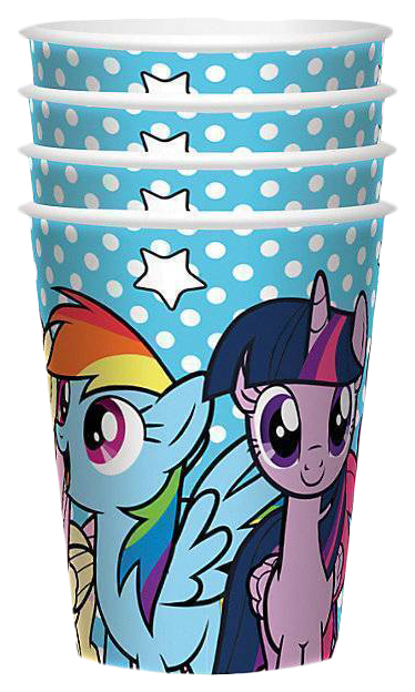 

Набор стаканов для праздника "My little pony. Вместе веселее", 4 штуки