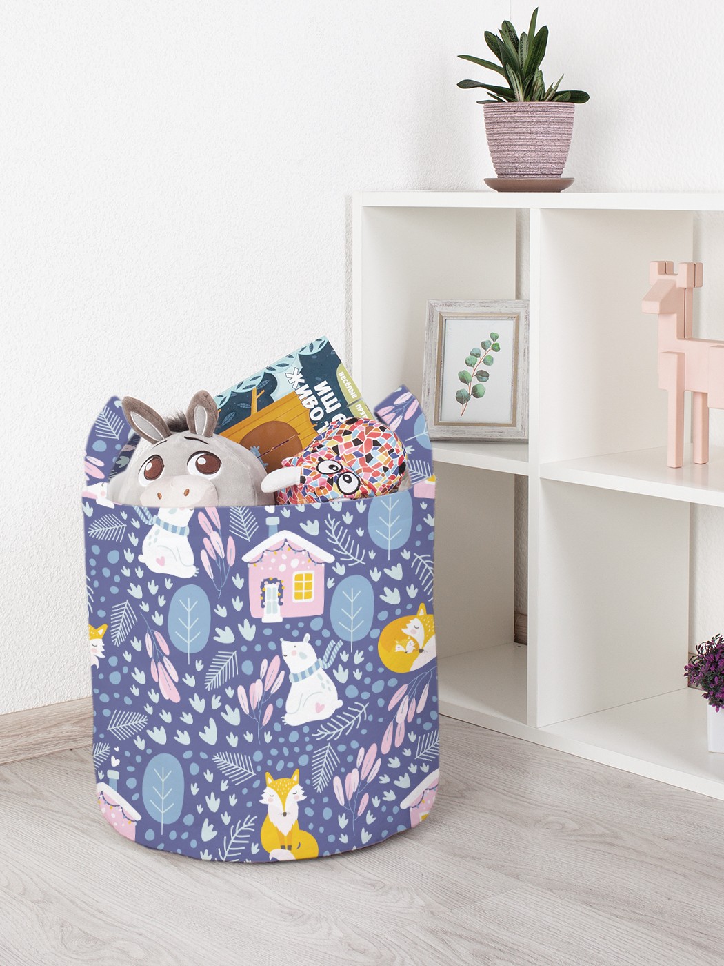 

Корзина для игрушек JoyArty 35x35 см toba_231141_S, Синий
