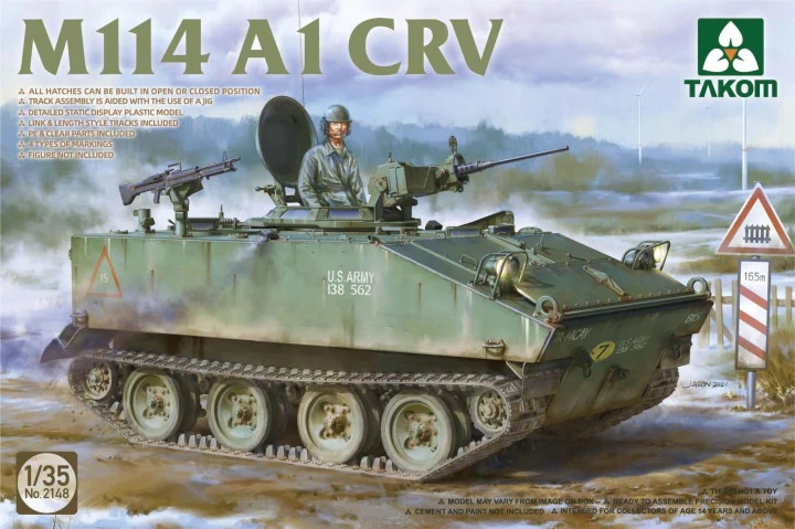 

Сборная модель Takom 1/35 Бронетранспортер M114 A1 CRV 2148