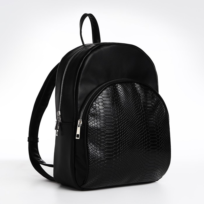 Рюкзак женский TEXTURA 9938476 черный, 25x10x31 см