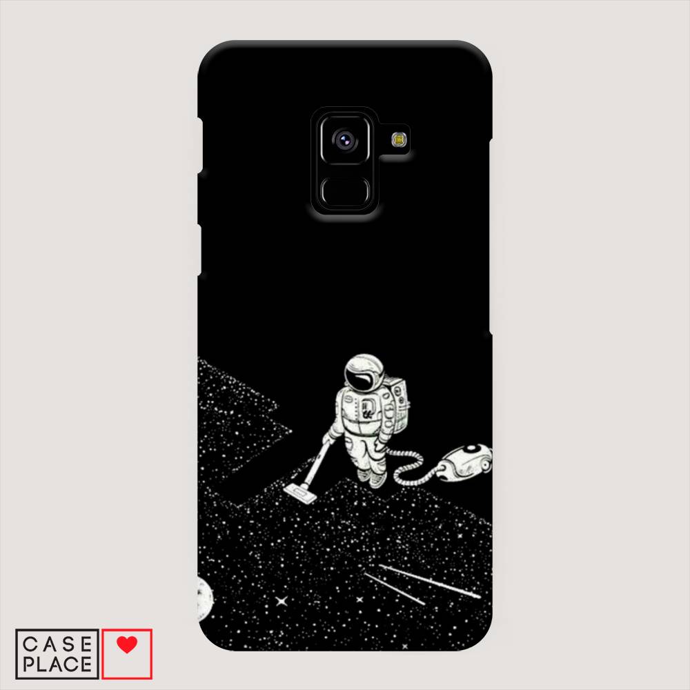 

Пластиковый чехол "Космонавт с пылесосом" на Samsung Galaxy A8 2018, 25420-3