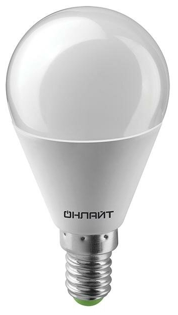 

Лампа светодиодная LED 10вт Е14 теплый матовый шар 61965 OLL-G45 21217 ОНЛАЙТ