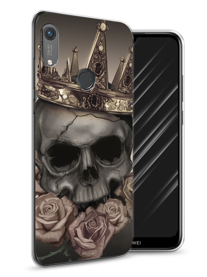 

Чехол Awog на Honor 8A (8A Pro/Prime) "Череп 22", Серый;черный;бежевый, 68750-9