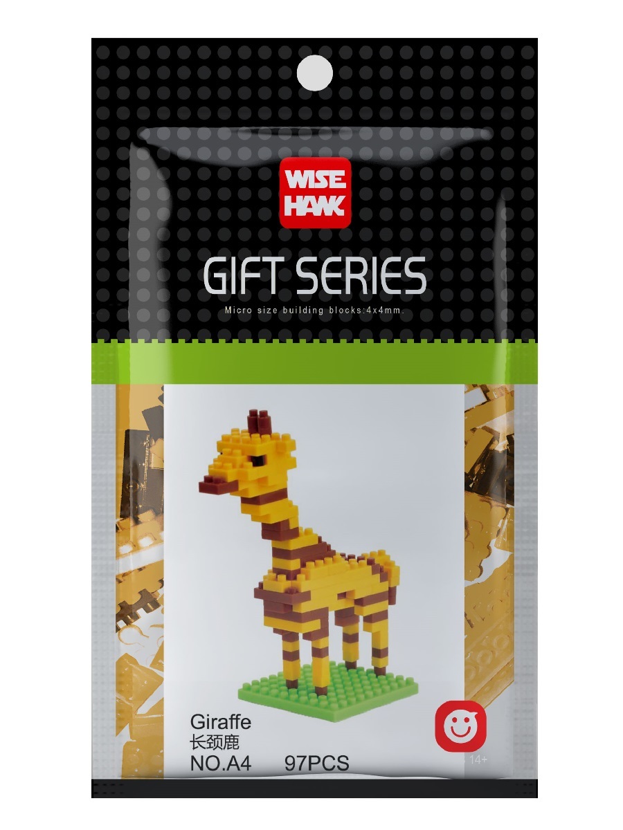 фото Конструктор wisehawk giraffe gift series, 97 деталей, no. a4, 110521