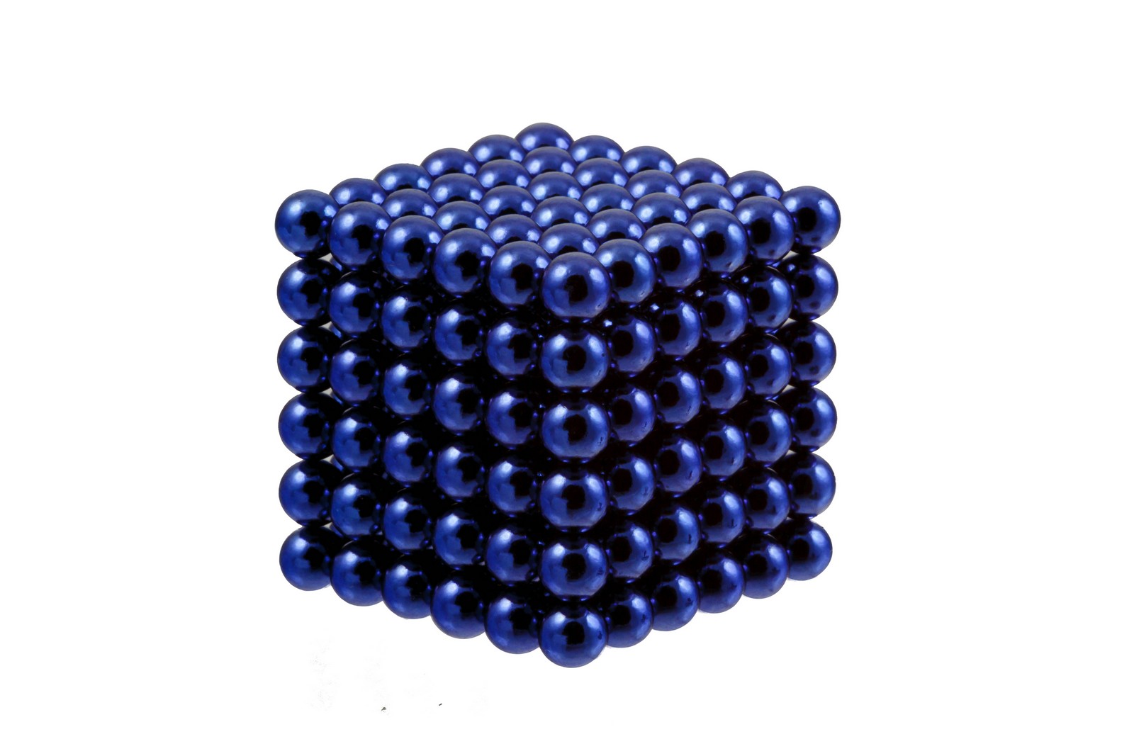 Куб из магнитных шариков Forceberg Cube Неокуб, 6 мм, синий 216 эл.