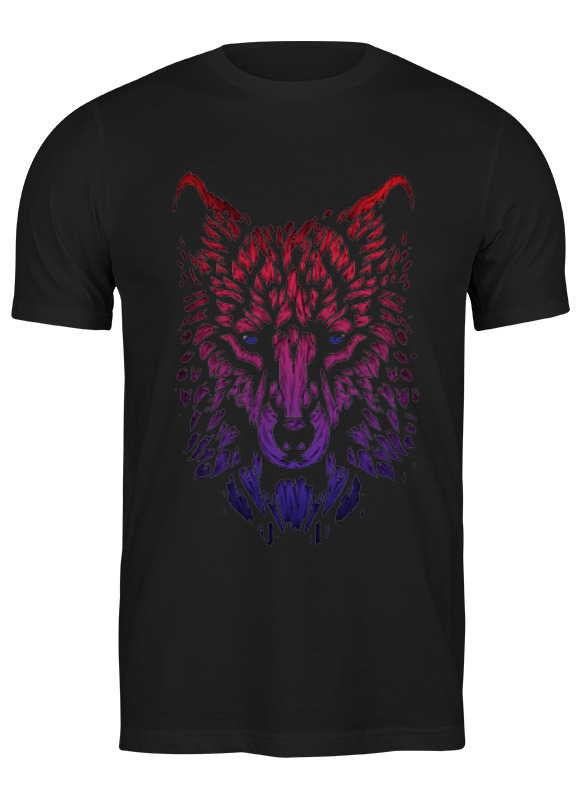 

Футболка мужская Printio Волк wolf черная L, Черный, Волк wolf