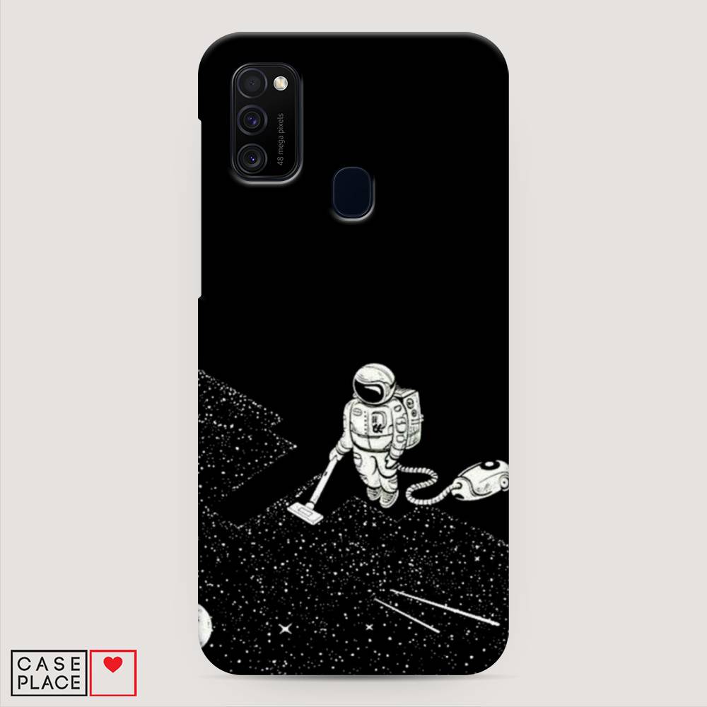 

Пластиковый чехол "Космонавт с пылесосом" на Samsung Galaxy M21, 29720-3
