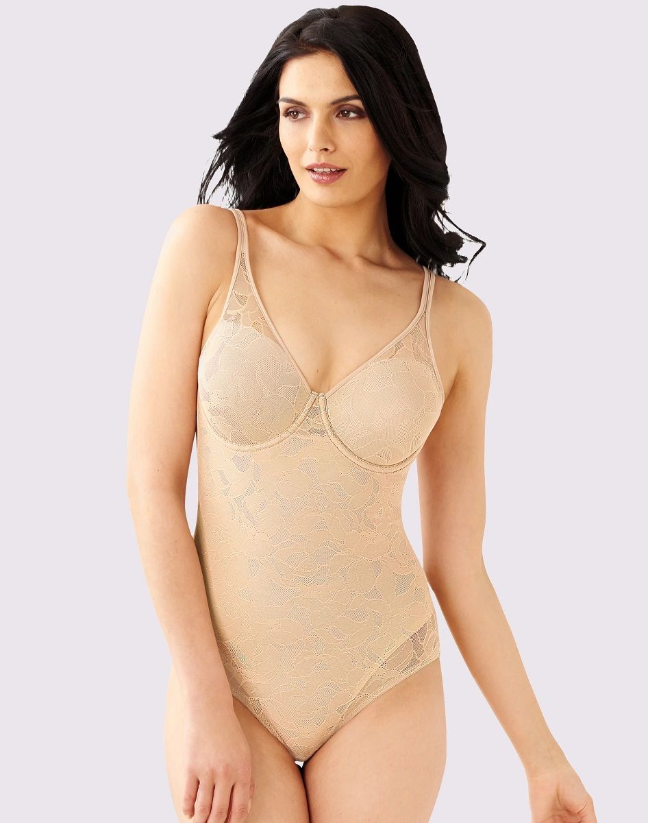 

Кружевная грация Ultra Light Body Shaper With Lace 90D телесный