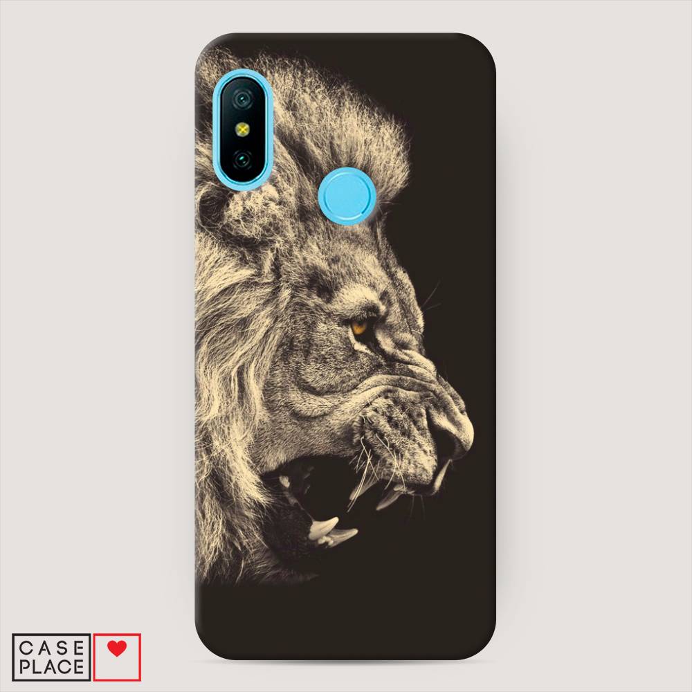 

Пластиковый чехол "Львиный рык 2" на Xiaomi Mi A2 Lite, 34220-1