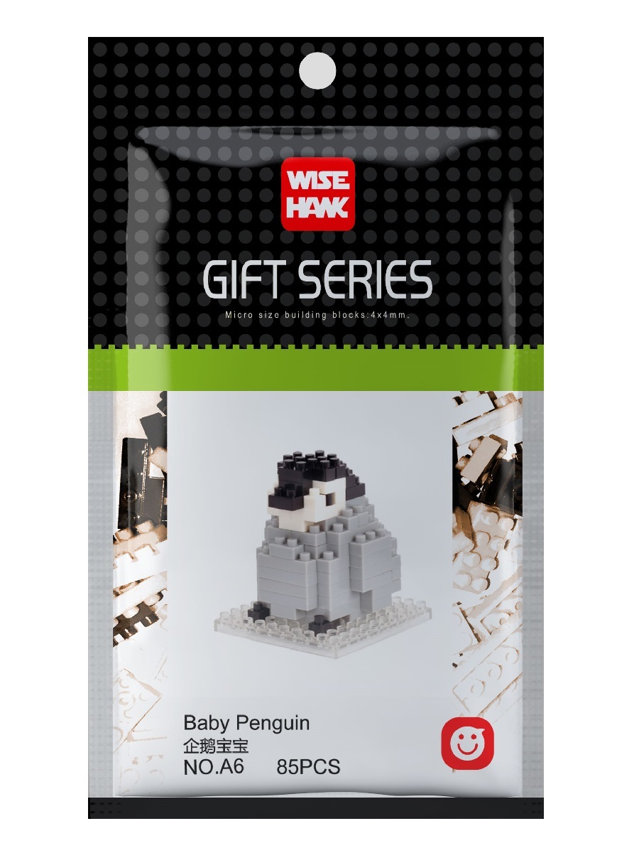 фото Конструктор wisehawk baby penguin gift series, 85 деталей, no. a6, 110523