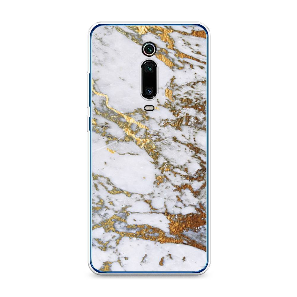 фото Силиконовый чехол "белый мрамор" на xiaomi mi 9t awog