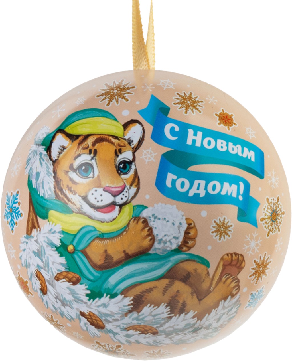 

Шар на ель Символ года 6,5 см разноцветный 1 шт.