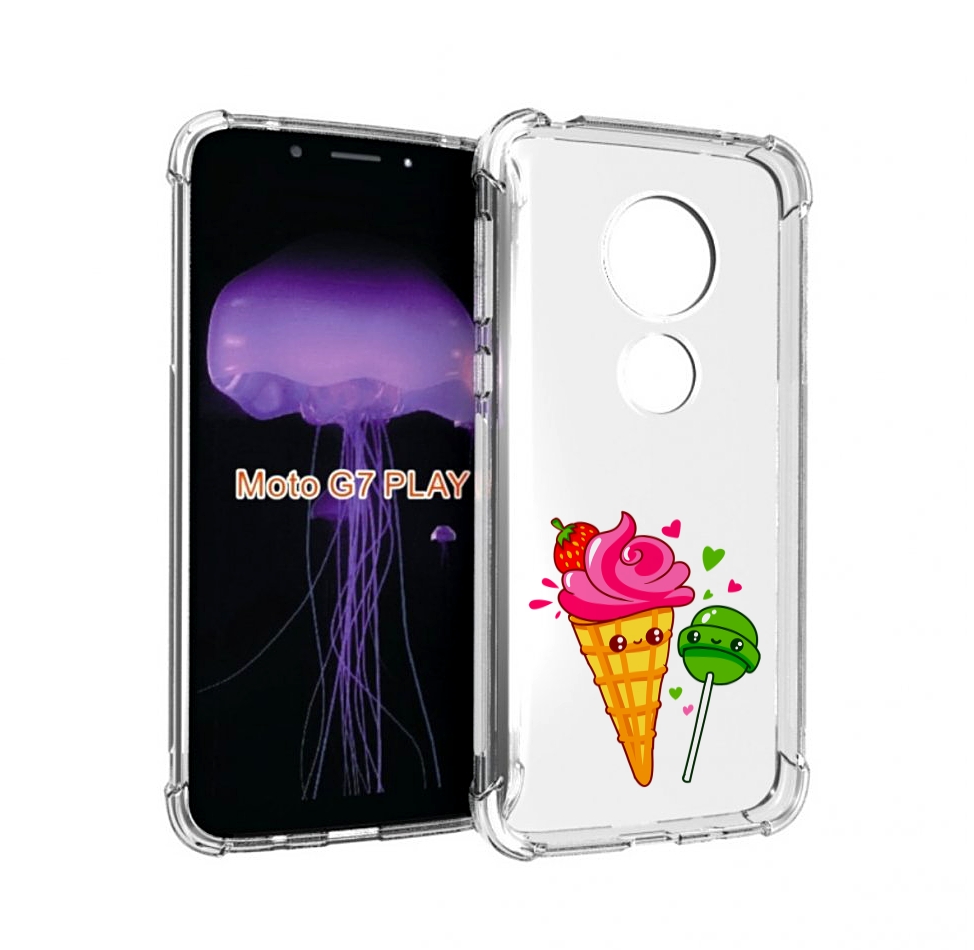 

Чехол MyPads Вкусняшки для Motorola Moto G7 Play, Прозрачный, Tocco