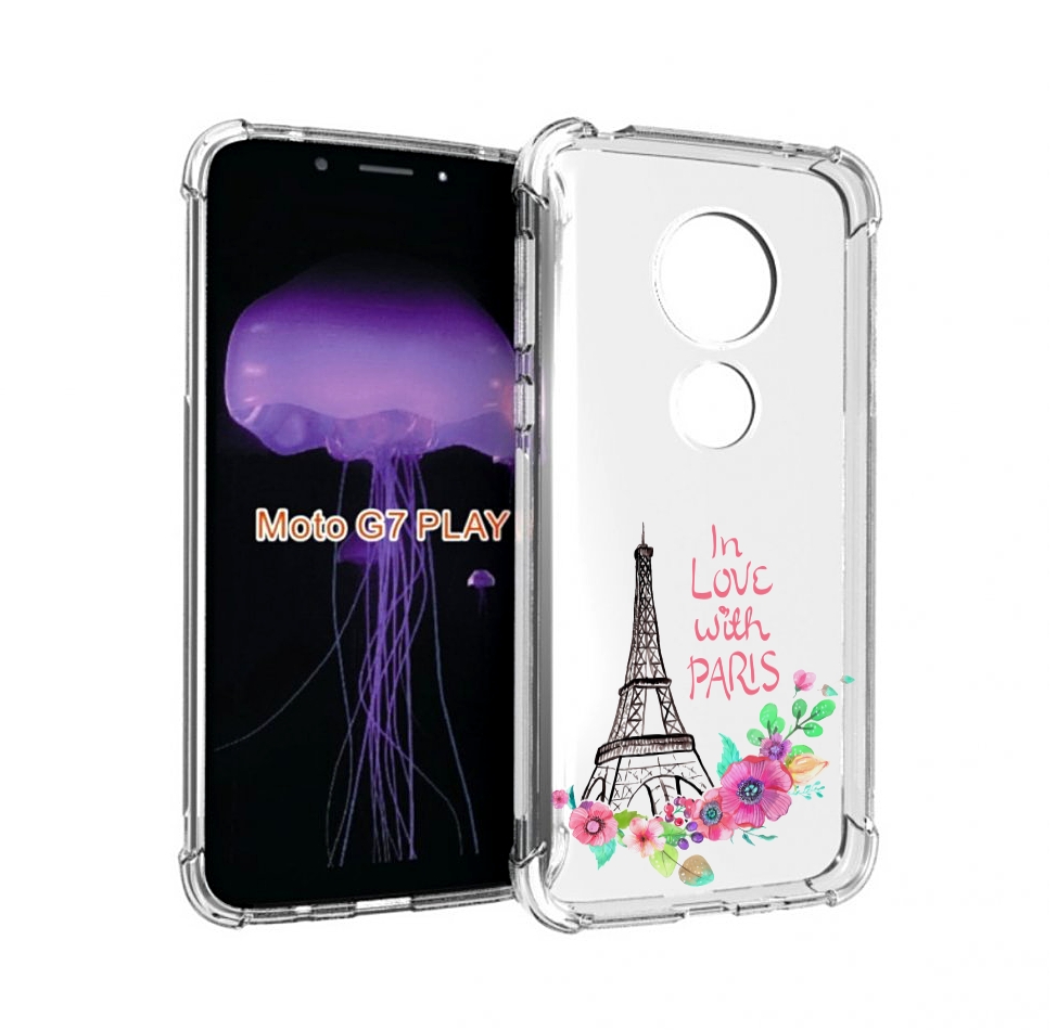 

Чехол MyPads любимый париж для Motorola Moto G7 Play, Прозрачный, Tocco