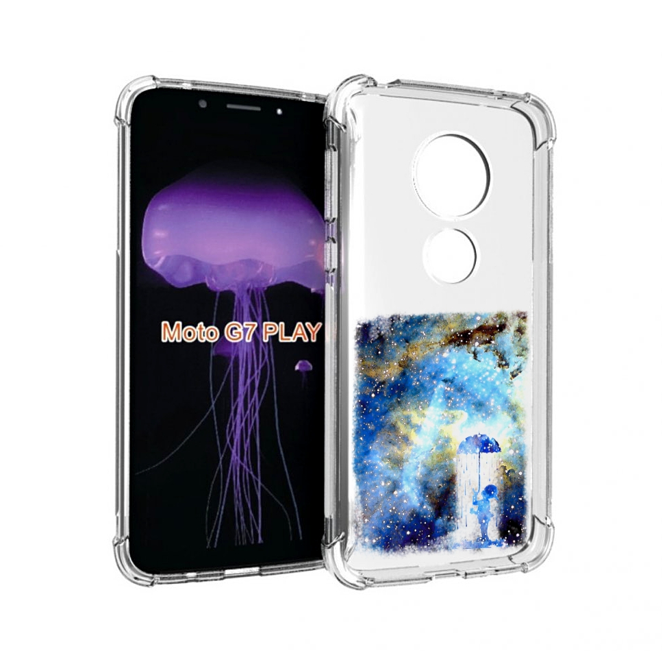 

Чехол MyPads мальчик в небе для Motorola Moto G7 Play, Прозрачный, Tocco