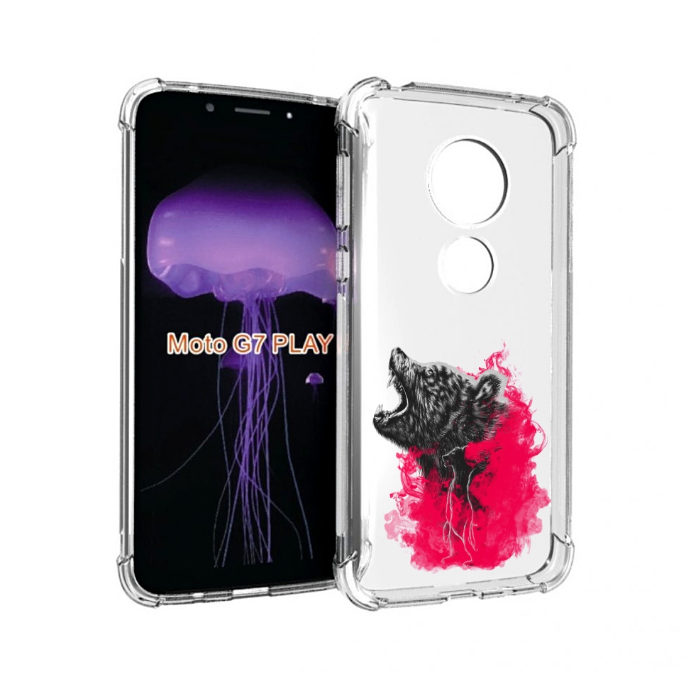 

Чехол MyPads медведь в дымке для Motorola Moto G7 Play, Прозрачный, Tocco
