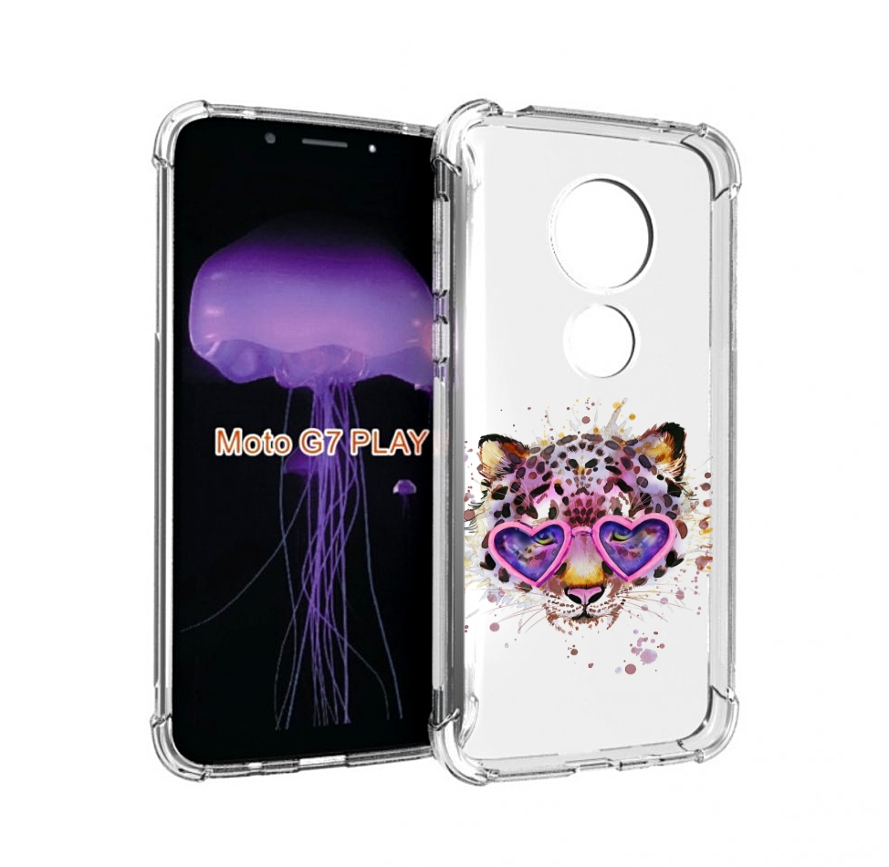 

Чехол MyPads модный леопард для Motorola Moto G7 Play, Прозрачный, Tocco