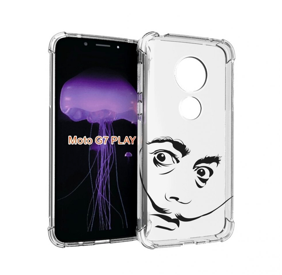

Чехол MyPads мужчина с длинными усами для Motorola Moto G7 Play, Прозрачный, Tocco