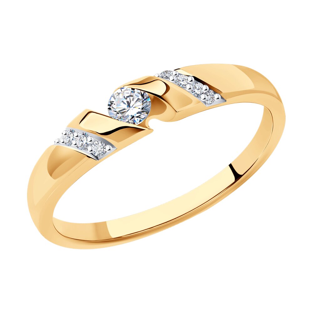 

Кольцо из красного золота р. , SOKOLOV Diamonds 1012360, бриллиант, 1012360