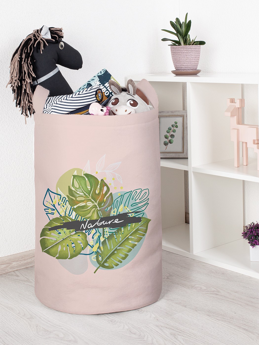 

Корзина для игрушек JoyArty 40x60 см toba_385261_L, Розовый