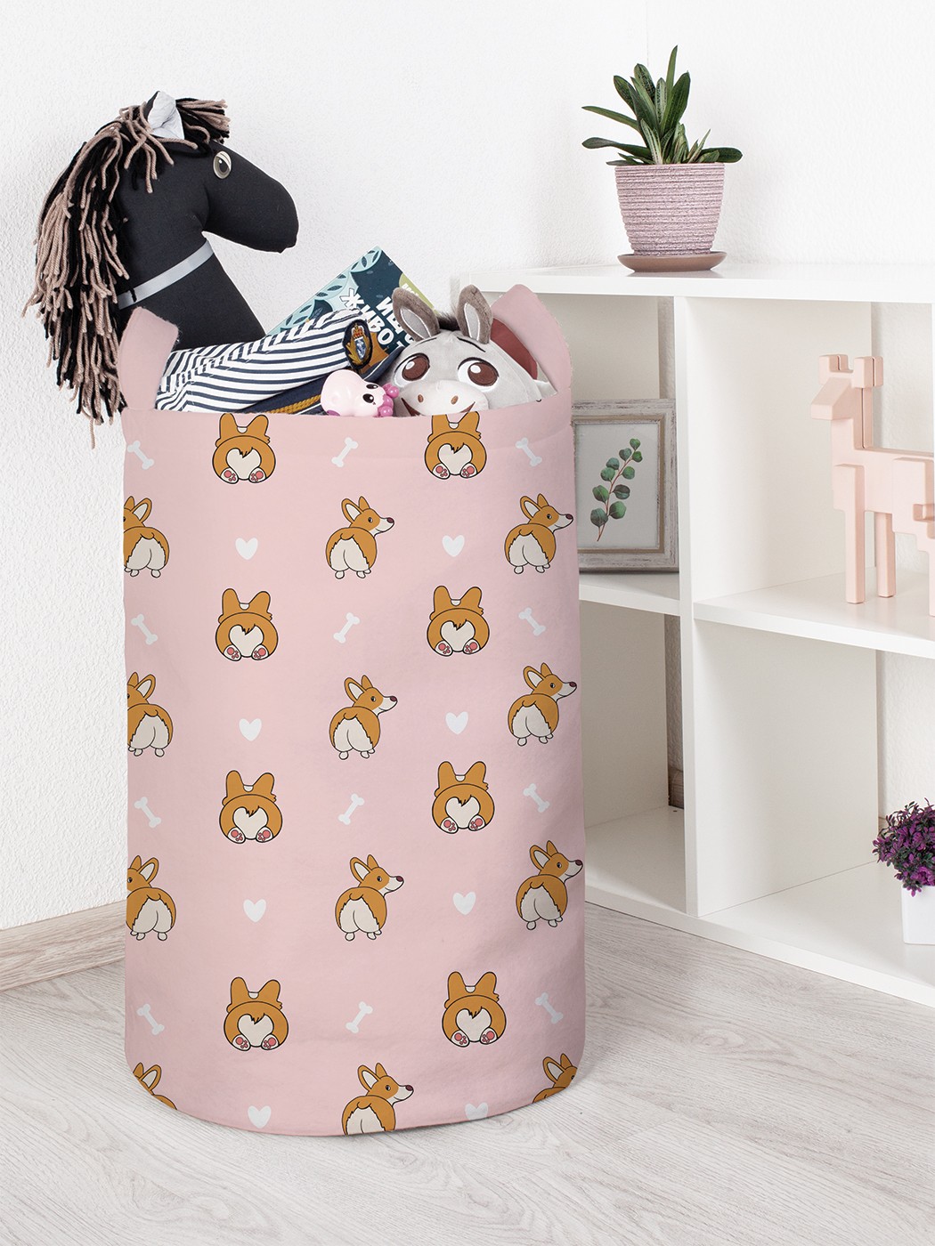 

Корзина для игрушек JoyArty 40x60 см toba_385252_L, Розовый