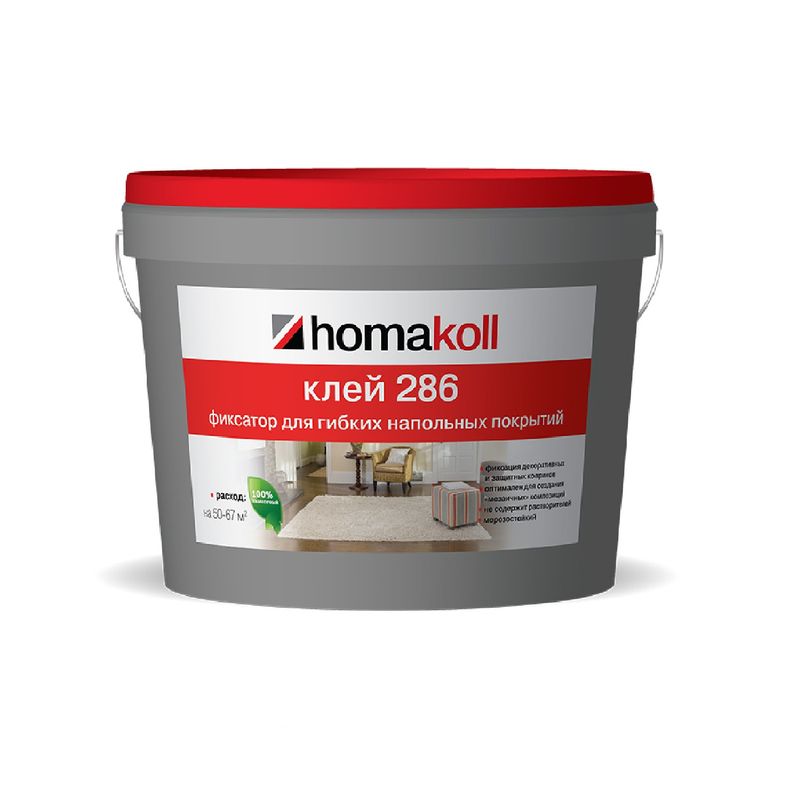 Клей Homakoll 286, 1кг клей для напольных покрытий ecolux