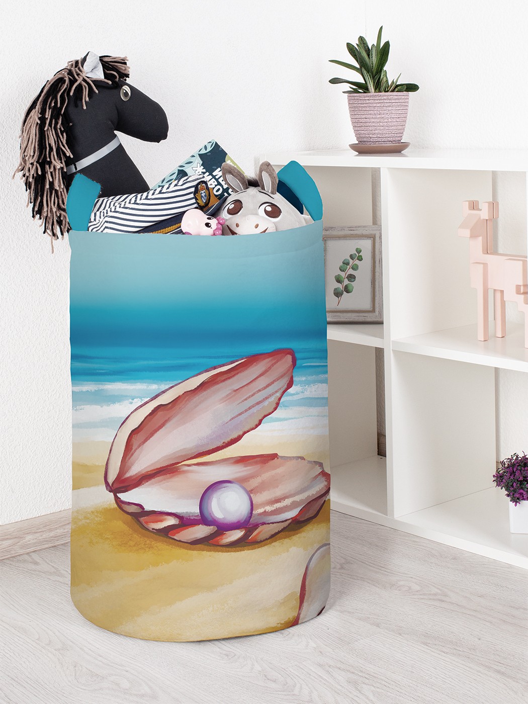 

Корзина для игрушек JoyArty 40x60 см toba_385244_L, Голубой