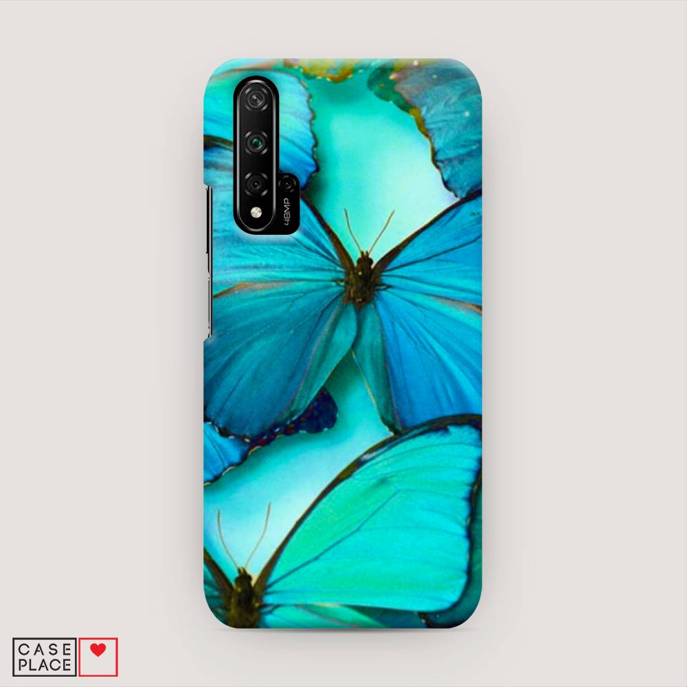 фото Чехол awog "неоновые бабочки" для huawei nova 5t
