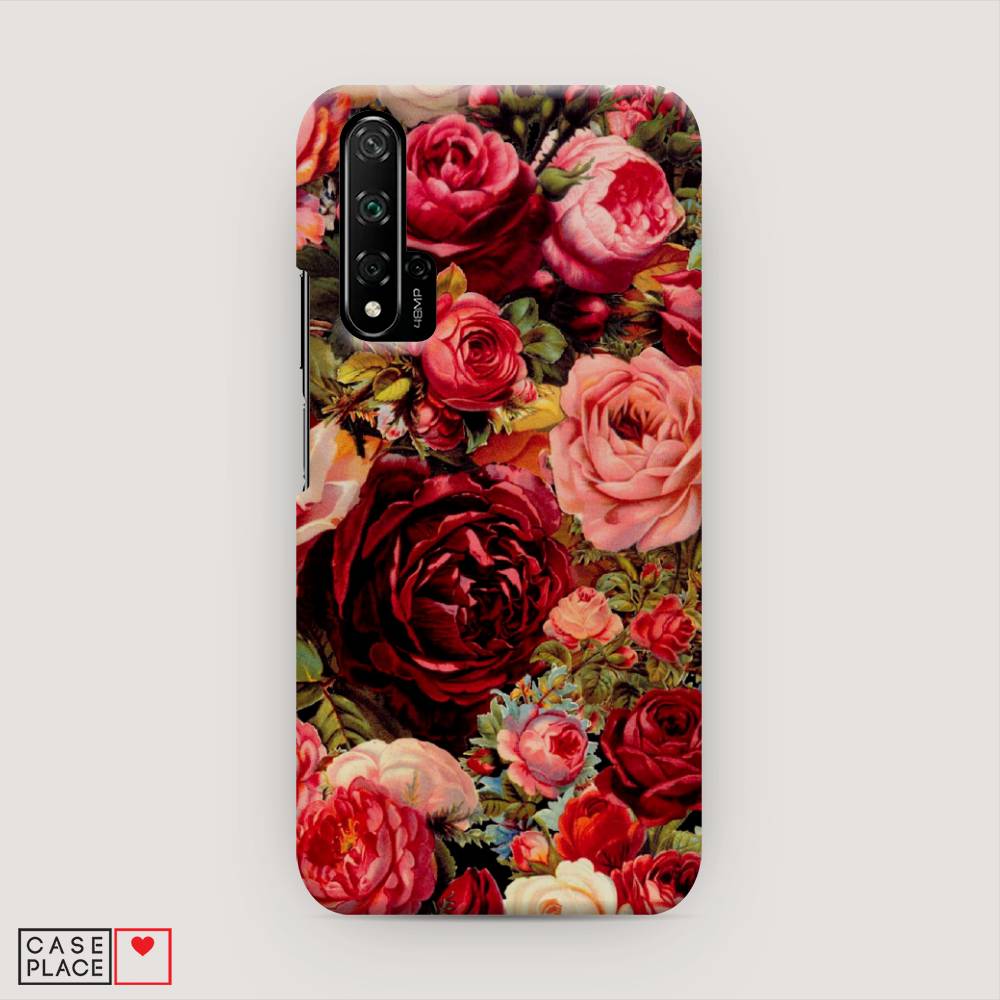 фото Чехол awog "розы винтажные" для huawei nova 5t