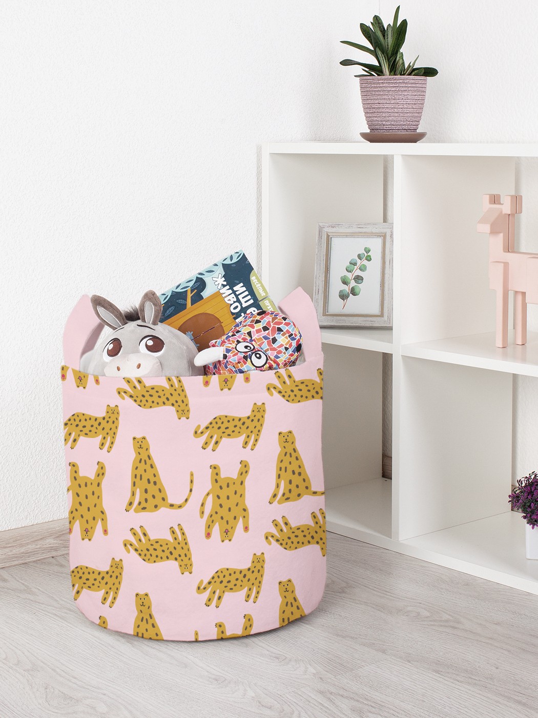 

Корзина для игрушек JoyArty 35x35 см toba_385251_S, Розовый