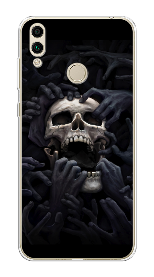 

Чехол Awog на Honor 8C "Череп 29", Черный;серый, 67150-9