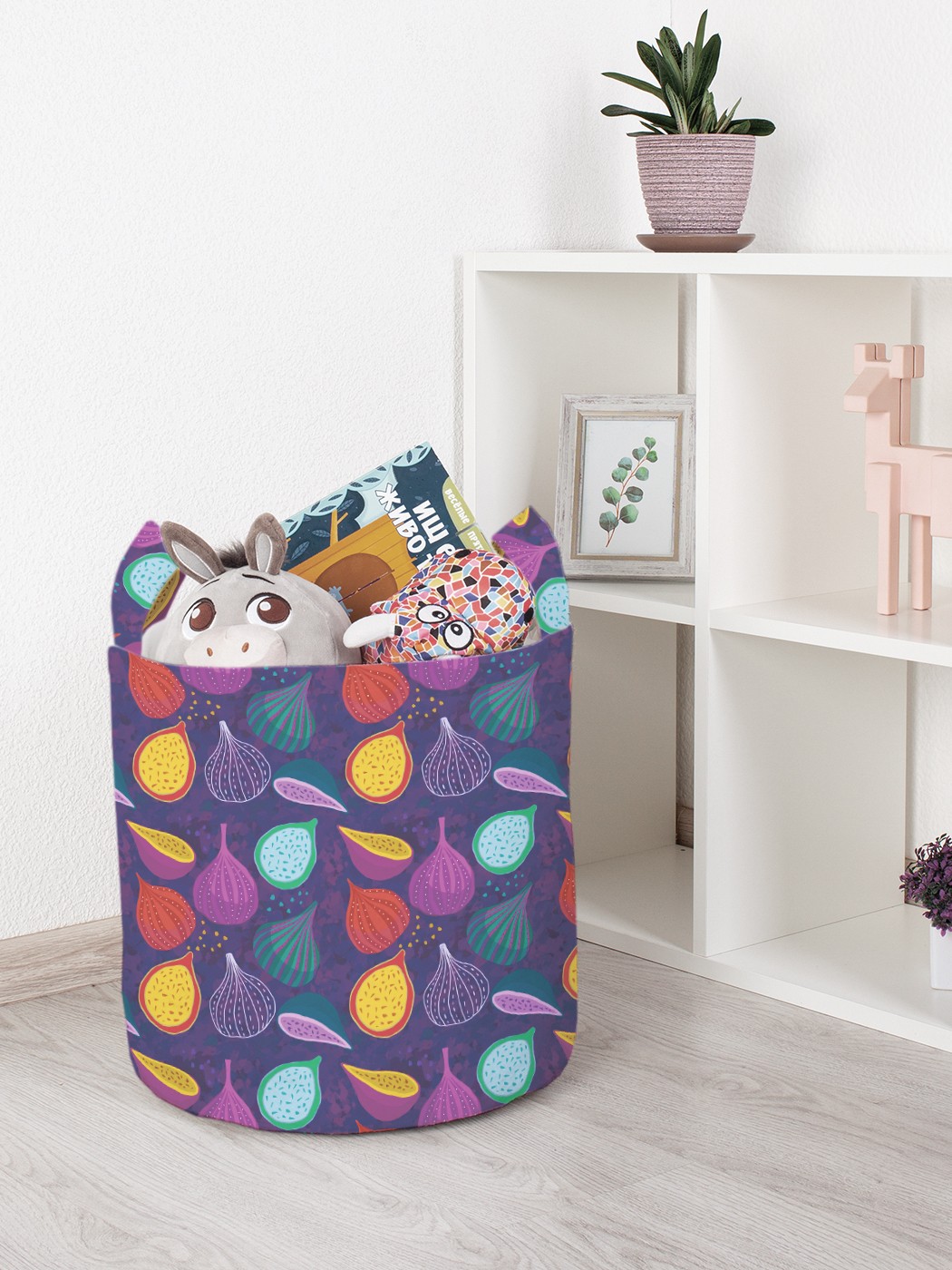 

Корзина для игрушек JoyArty 35x35 см toba_385248_S, Фиолетовый