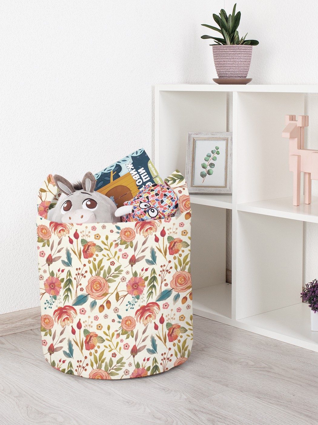 

Корзина для игрушек JoyArty 35x35 см toba_385247_S, Бежевый