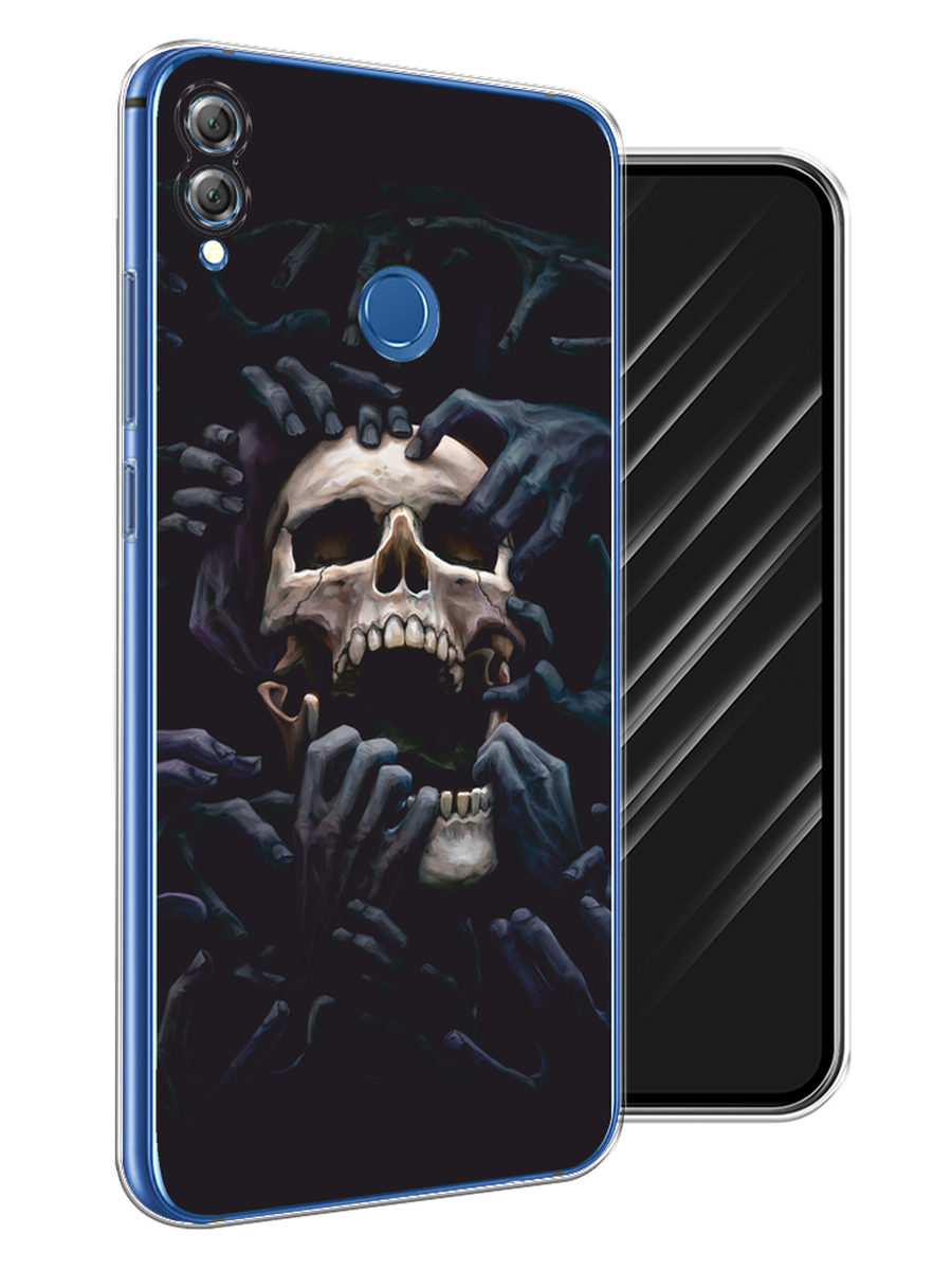 

Чехол Awog на Honor 8X "Череп 29", Черный;серый, 66750-9