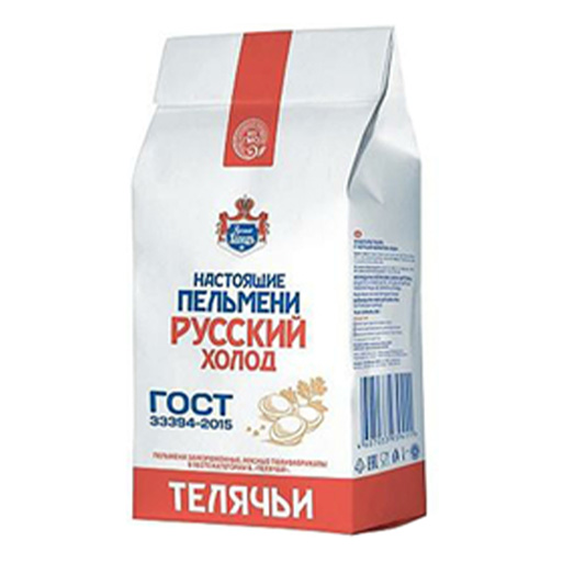 

Пельмени Русский Холодъ Настоящие с телятиной 800 г
