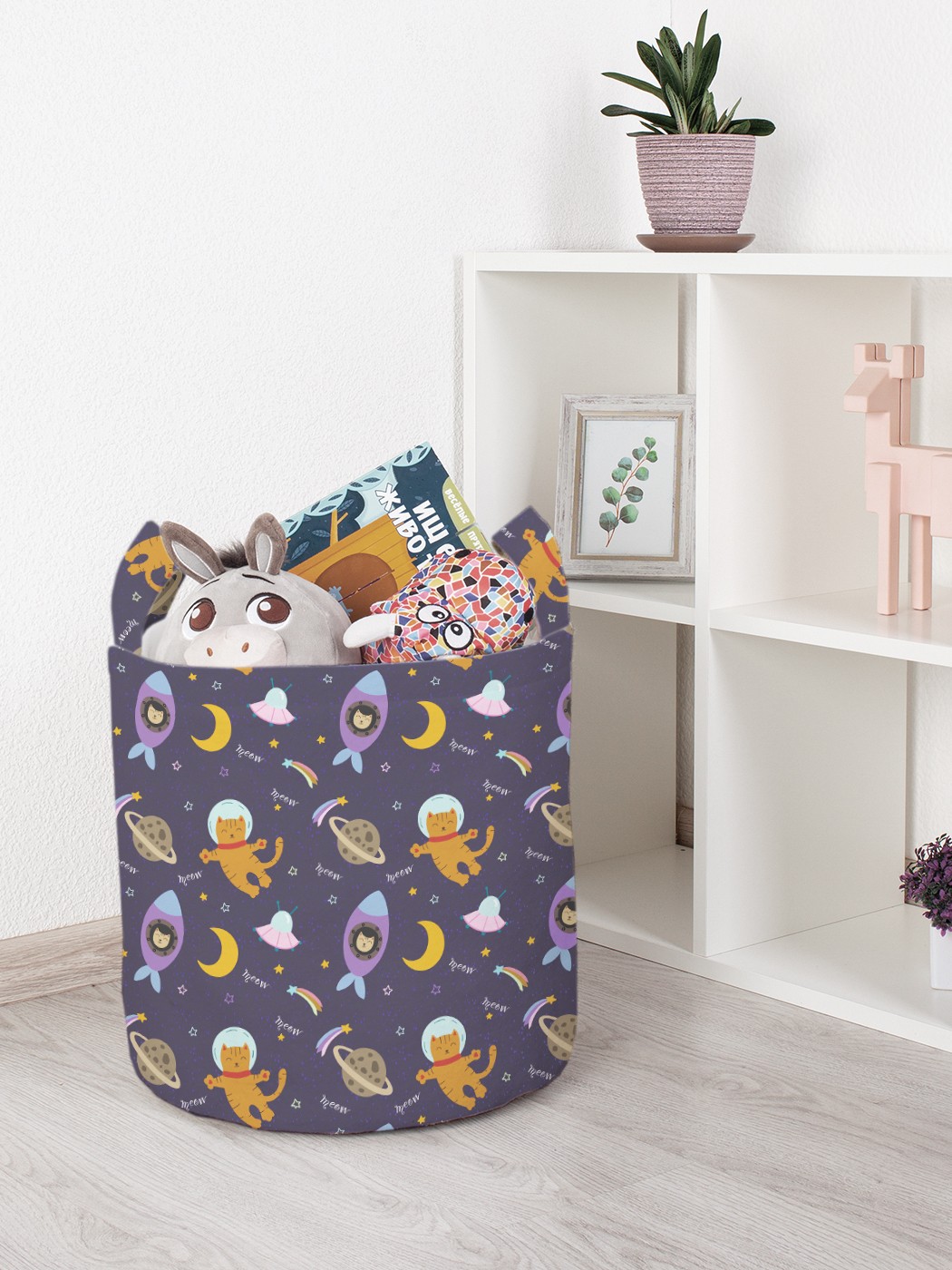 

Корзина для игрушек JoyArty 35x35 см toba_385246_S, Фиолетовый
