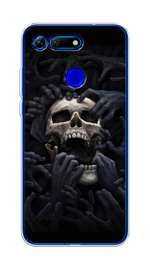 

Чехол Awog на Honor V20 (View 20) "Череп 29", Черный;серый, 67350-9