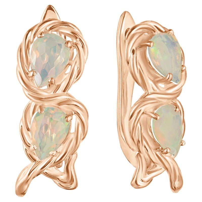 

Серьги из серебра с опалом LAZURIT-ONLINE 8547RG, 8547RG